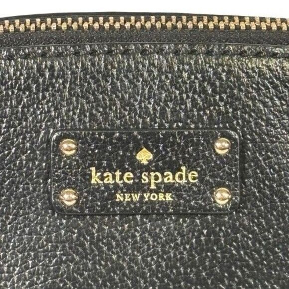 KATE SPADE Carli Grove Street BLACK Pebbled Leather Satchel Crossbody NWOT $349 - Picture 15 of 16